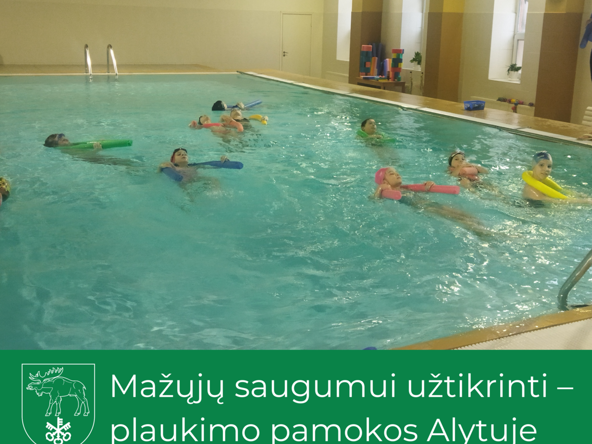 Mažųjų saugumui užtikrinti – plaukimo pamokos Alytuje