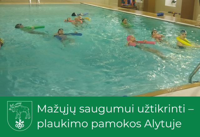 Mažųjų saugumui užtikrinti – plaukimo pamokos Alytuje