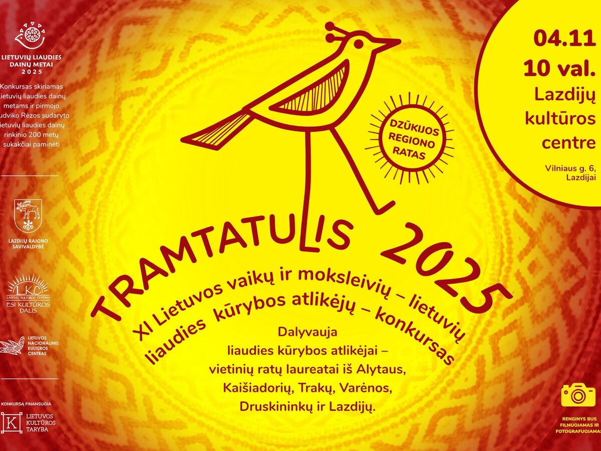Balandžio 11 d. 10 val. Lazdijų kultūros centre vyks Lietuvos vaikų ir moksleivių – lietuvių...