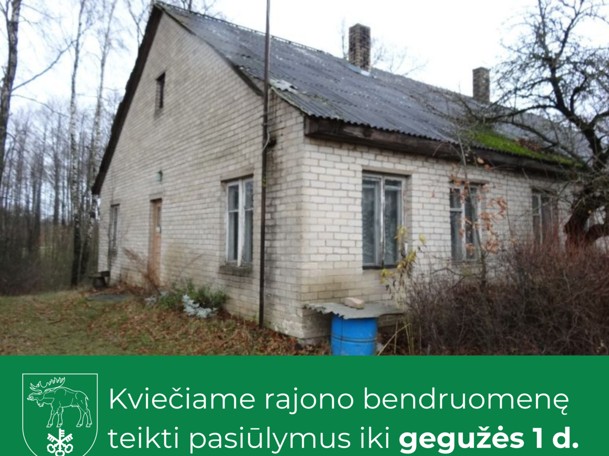 Savivaldybė konsultuojasi su visuomene turto valdymo klausimais: kviečiame gyventojus teikti...