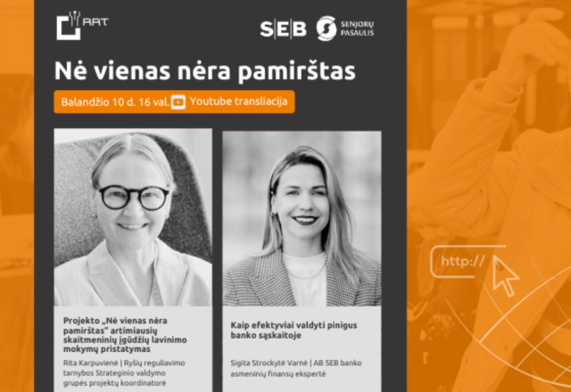 LR Prezidento globojamas projektas ir vėl kviečia į nuotolinę paskaitą: kaip efektyviai valdyti...