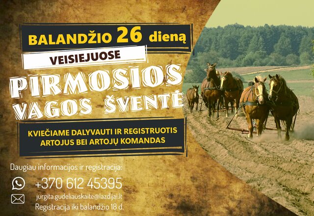 Pirmosios vagos šventė sugrįžta į Veisiejus!