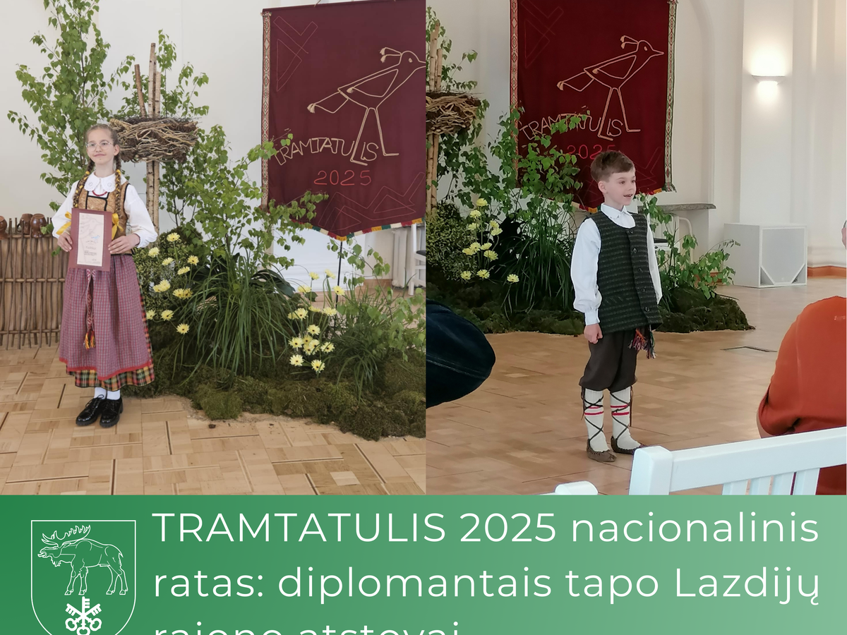 TRAMTATULIS 2025 nacionalinis ratas: diplomantais tapo Lazdijų rajono atstovai