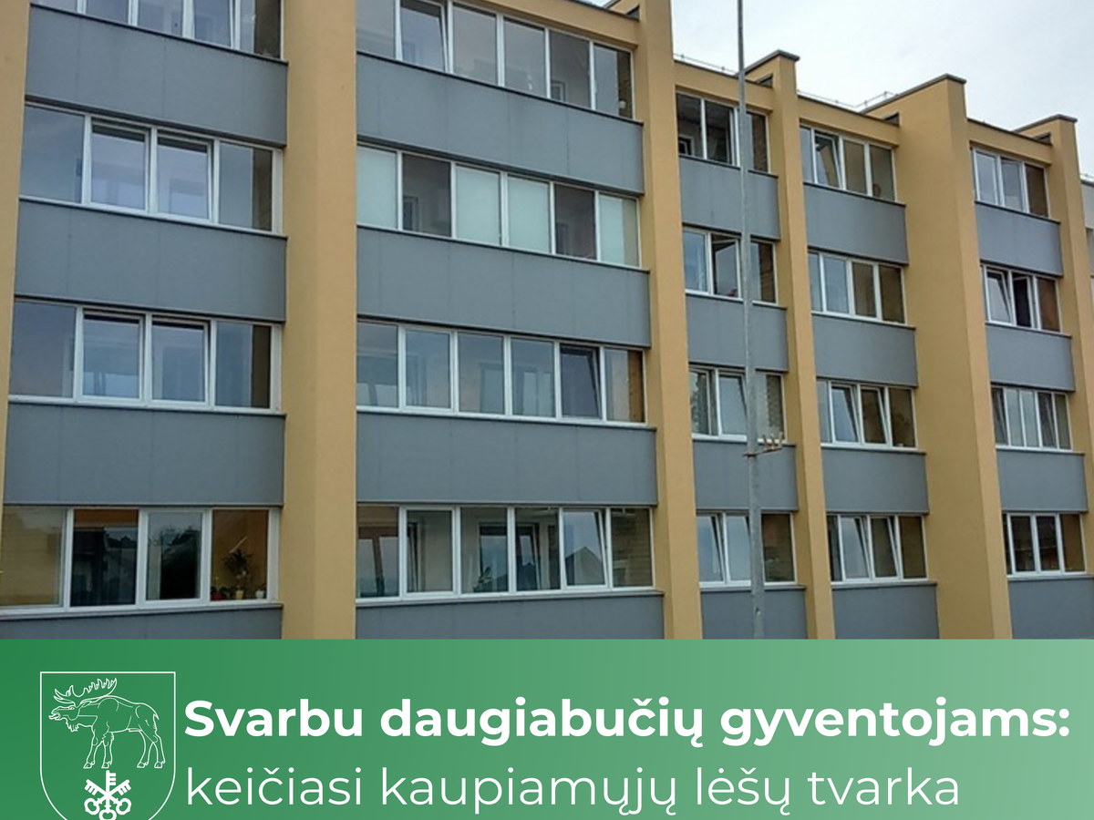 Svarbu daugiabučių gyventojams: keičiasi kaupiamųjų lėšų tvarka