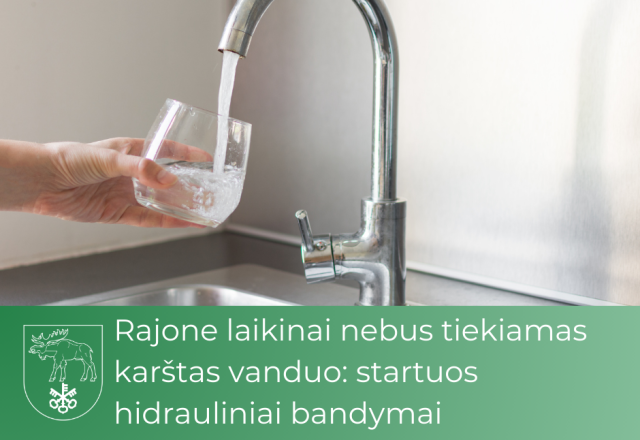 Rajone laikinai nebus tiekiamas karštas vanduo: startuos hidrauliniai bandymai
