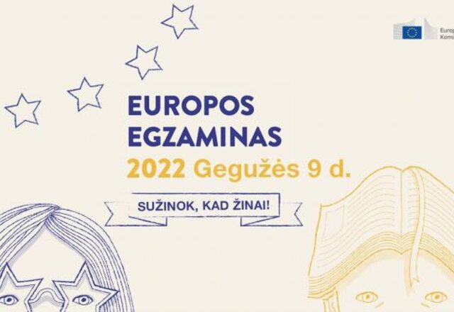 Europos egzaminas minint Europos dieną