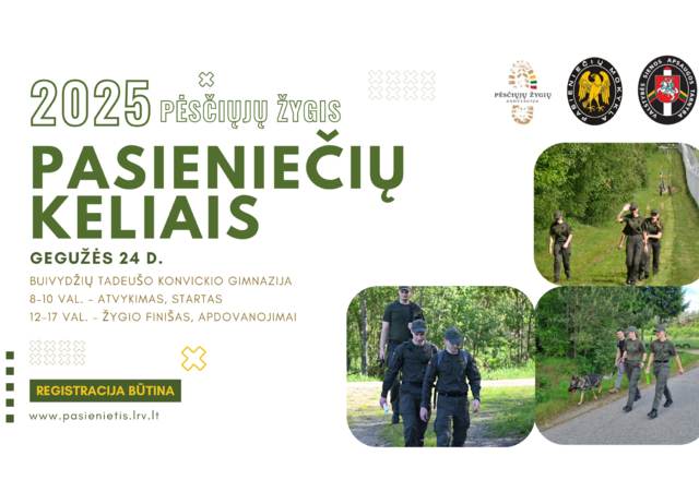 Aktyvaus laisvalaikio mėgėjai kviečiami dalyvauti žygyje „Pasieniečių keliais 2025“