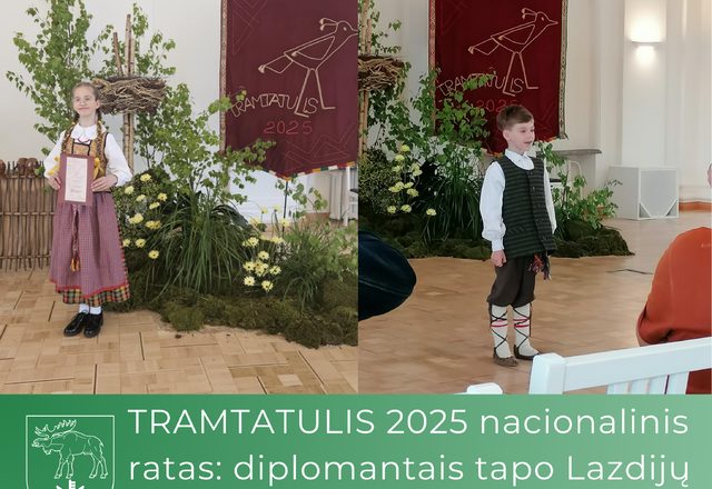 TRAMTATULIS 2025 nacionalinis ratas: diplomantais tapo Lazdijų rajono atstovai