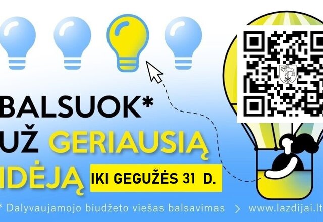 Rinkite labiausiai Lazdijų kraštui reikalingą projektą