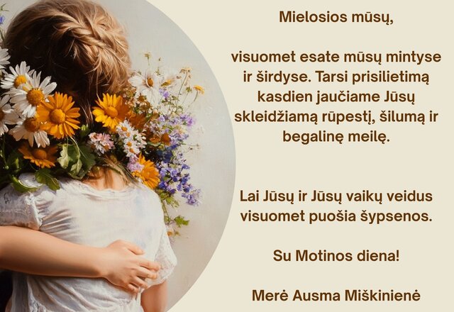 Su Jūsų diena, mylimos mamos!
