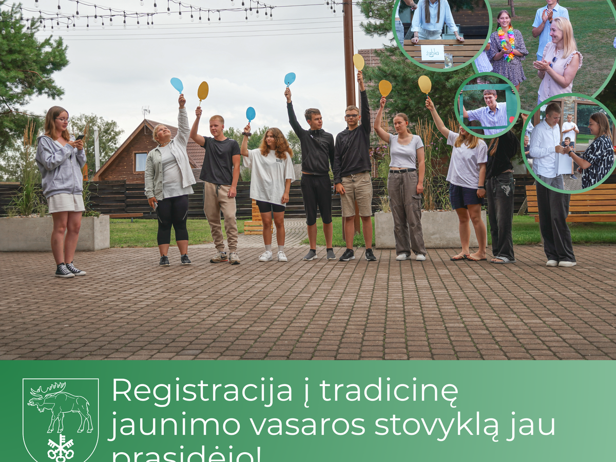 Registracija į tradicinę jaunimo vasaros stovyklą jau prasidėjo!