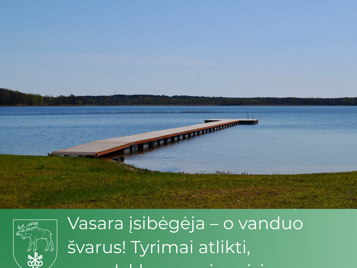 Vasara įsibėgėja – o vanduo švarus! Tyrimai atlikti, maudyklos saugios visiems