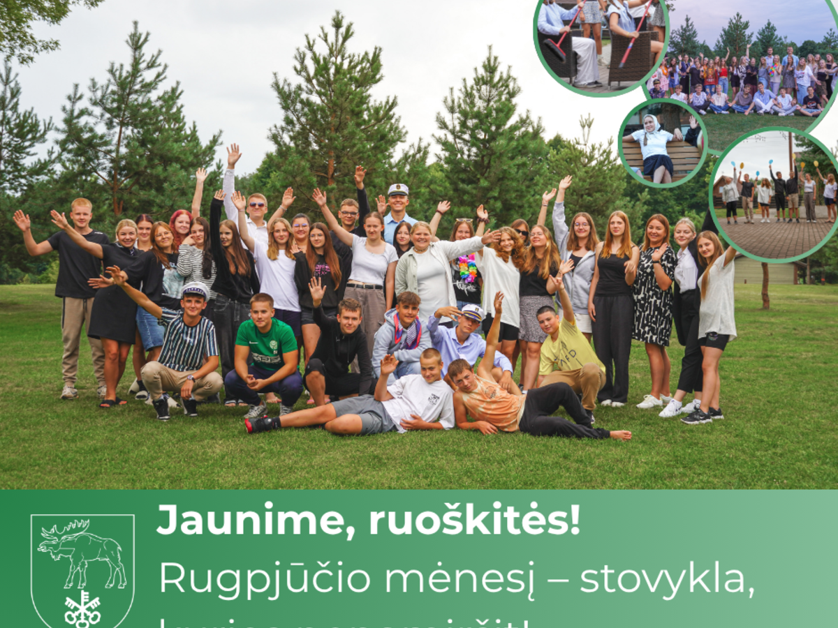 Jaunime, ruoškitės! Rugpjūčio mėnesį – stovykla, kurios nepamiršit!