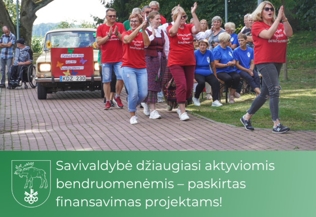 Lazdijų rajono savivaldybė džiaugiasi aktyviomis bendruomenėmis – paskirtas finansavimas projektams!