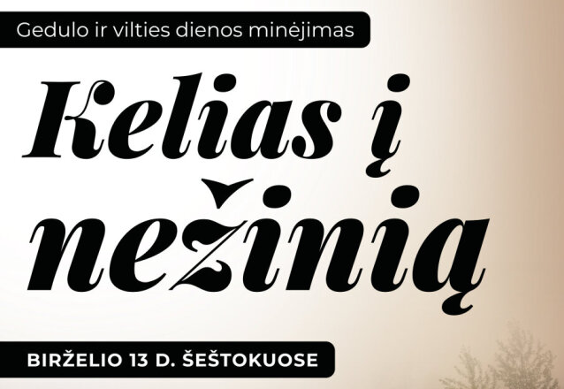 Gedulo ir vilties dienos minėjimas Šeštokuose