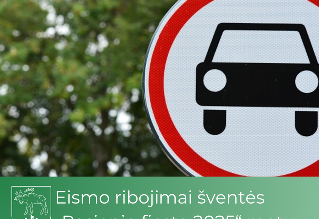 Eismo ribojimai šventės „Pasienio fiesta 2025“ metu