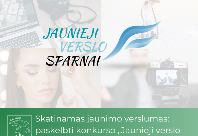 Skatinamas jaunimo verslumas: paskelbti konkurso „Jaunieji verslo sparnai“ nugalėtojai