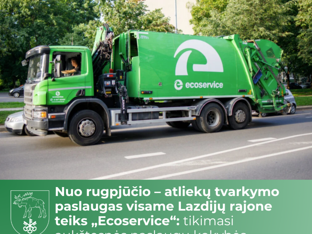 Nuo rugpjūčio – atliekų tvarkymo paslaugas visame Lazdijų rajone teiks „Ecoservice“: tikimasi...