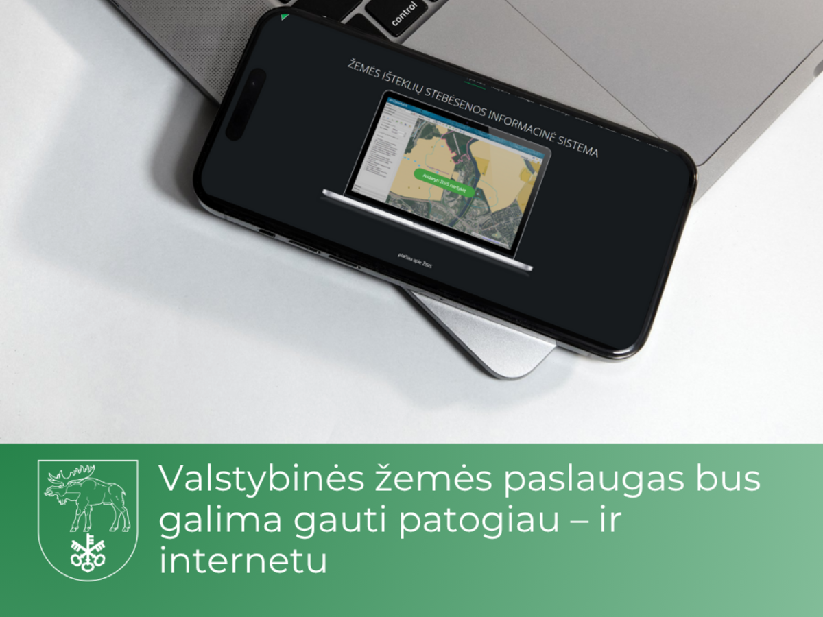 Valstybinės žemės paslaugas bus galima gauti patogiau – ir internetu 