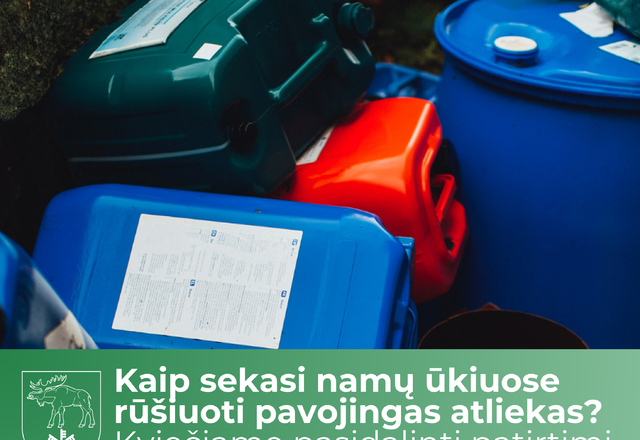 Kaip sekasi namų ūkiuose rūšiuoti pavojingas atliekas? Kviečiame pasidalinti patirtimi