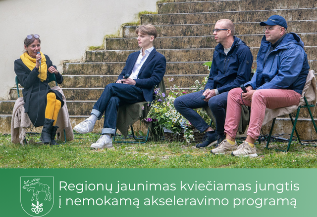 Verslas gali prasidėti nuo uogienės, pokalbio ar meilės gamtai: regionų jaunimas kviečiamas...