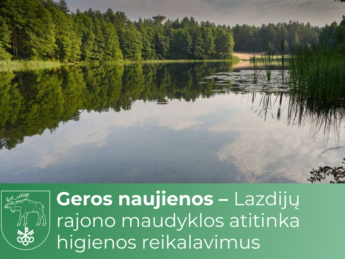 Geros naujienos – Lazdijų rajono maudyklos atitinka higienos reikalavimus