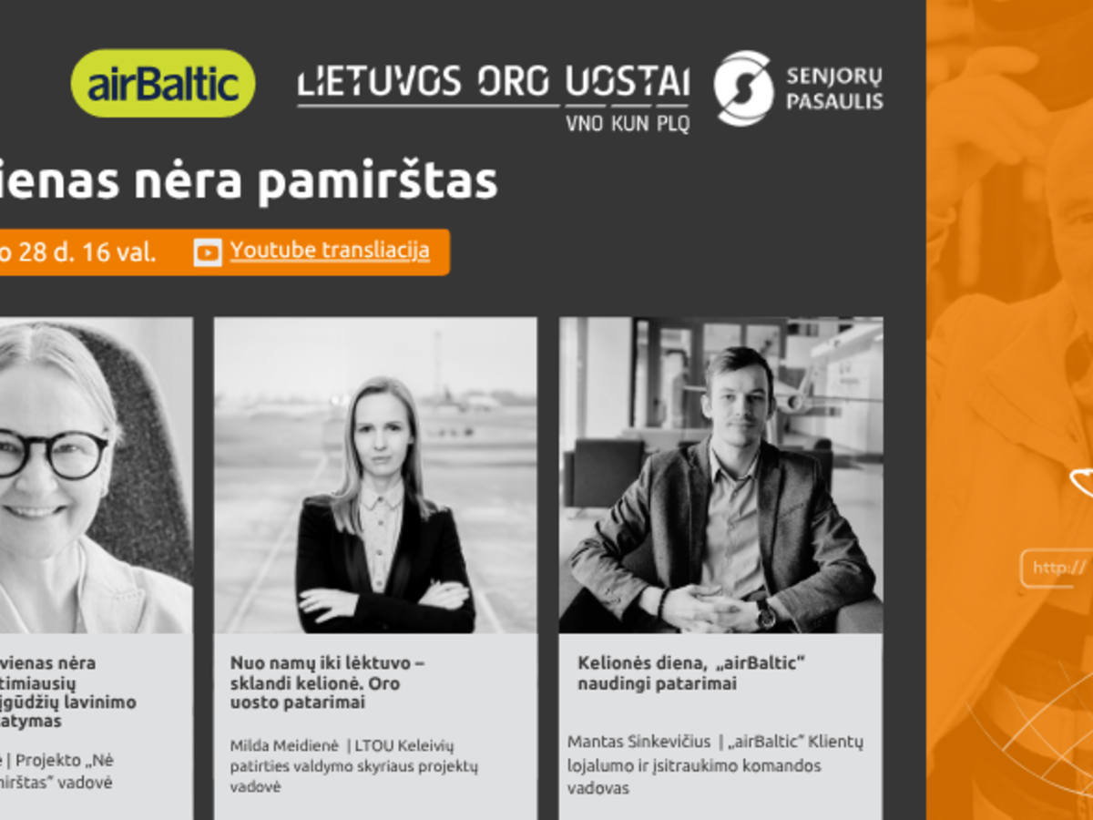Projektas „Nė vienas nėra pamirštas“  ir vėl Jus kviečia į nuotolinę paskaitą!