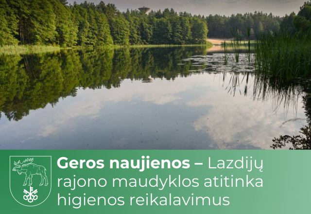 Geros naujienos – Lazdijų rajono maudyklos atitinka higienos reikalavimus