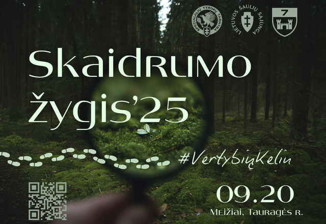 Kviečiame dalyvauti tradiciniu tampančiame renginyje „Skaidrumo žygis‘25“