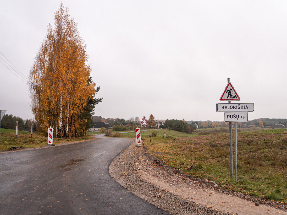 Lazdijų seniūnijoje – baigiamieji kelių remonto darbai