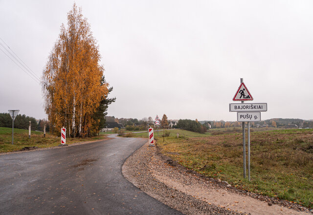 Lazdijų seniūnijoje – baigiamieji kelių remonto darbai