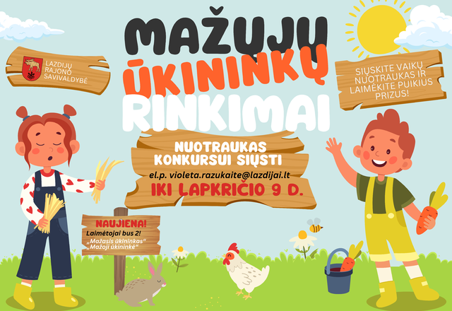 Nuotraukų konkursas „Mažieji ūkininkai 2025“ sugrįžta! 