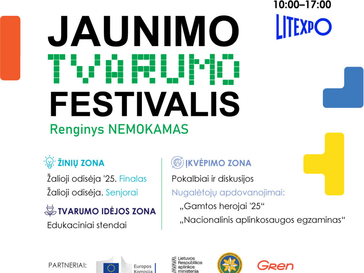 „Jaunimo tvarumo festivalis“ kviečia visos Lietuvos jaunimą!