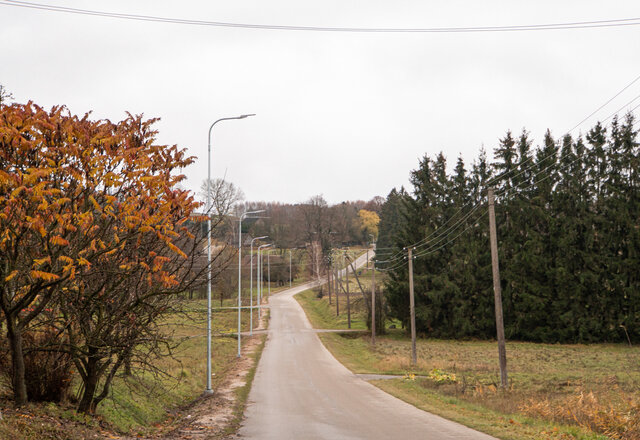 Rajone daugėja apšviestų gatvių