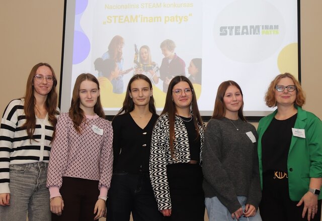 Veisiejų Sigito Gedos gimnazijos komanda triumfavo konkurse „STEAM’inam patys“