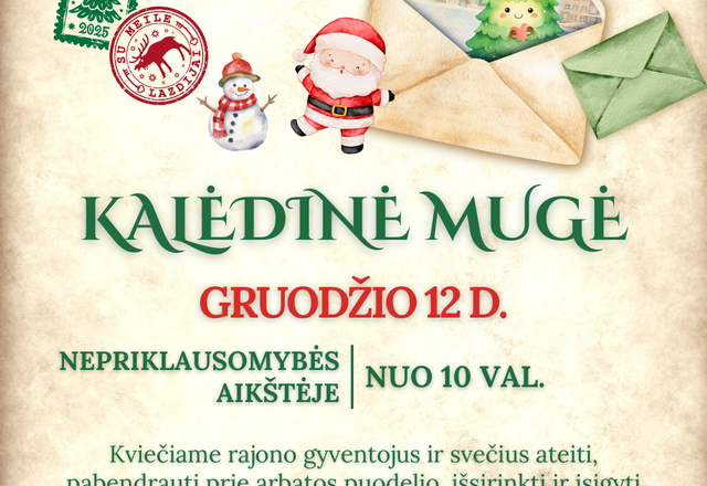 Gruodžio 12 dieną Nepriklausomybės aikštėje šurmuliuos kalėdinė mugė