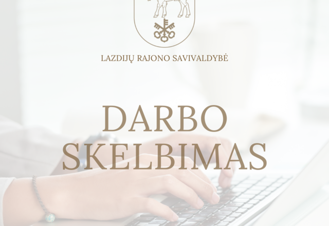 Darbo skelbimas darbui su jaunimu