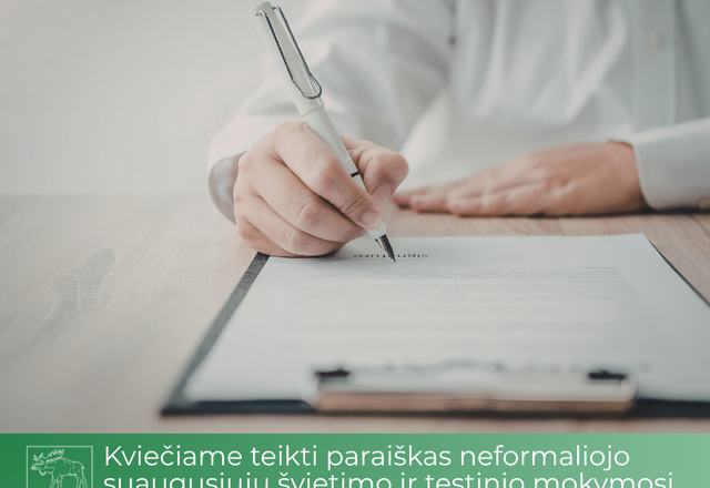 Kviečiame teikti paraiškas Lazdijų rajono savivaldybės neformaliojo suaugusiųjų švietimo ir...