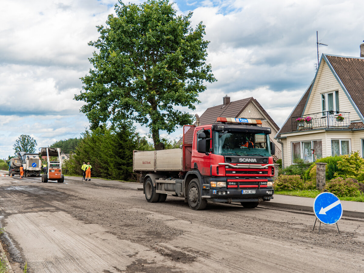 Lazdijuose įsibėgėjo vienos pagrindinių miesto gatvių remonto darbai