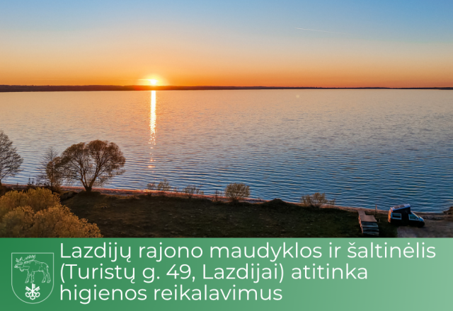 Lazdijų rajono maudyklos ir šaltinėlis atitinka higienos reikalavimus