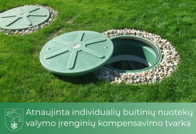 Atnaujinta individualių buitinių nuotekų valymo įrenginių kompensavimo tvarka