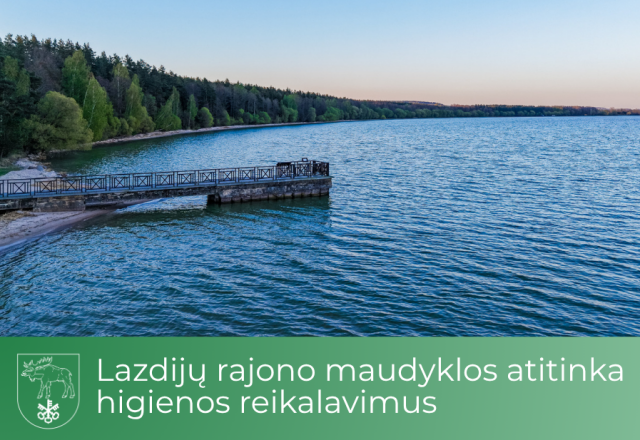 Geros naujienos – Lazdijų rajono maudyklos atitinka higienos reikalavimus