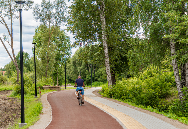 Lazdijuose – daugiau kaip 2 km naujai įrengtų ir atnaujintų pėsčiųjų ir dviračių takų