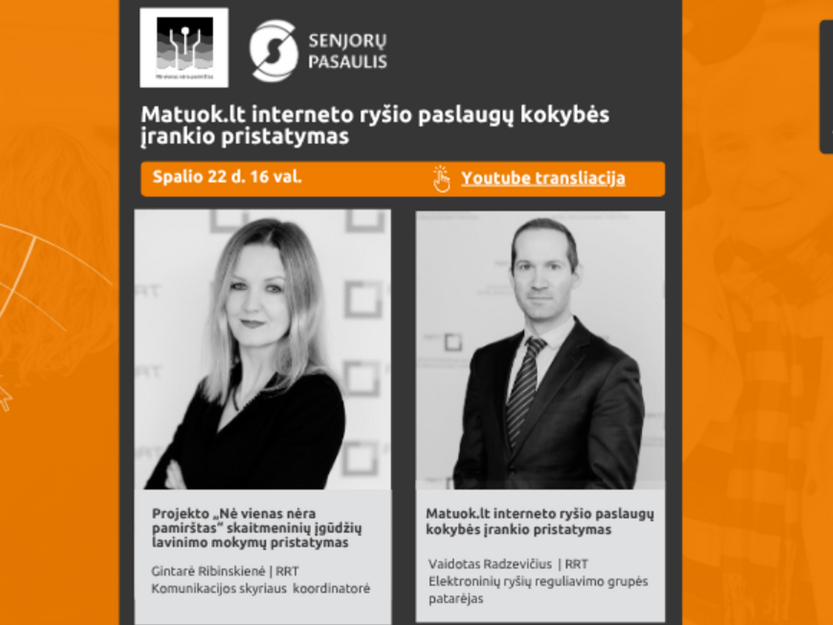 Projektas „Nė vienas nėra pamirštas“ ir vėl Jus kviečia į nuotolinę paskaitą!