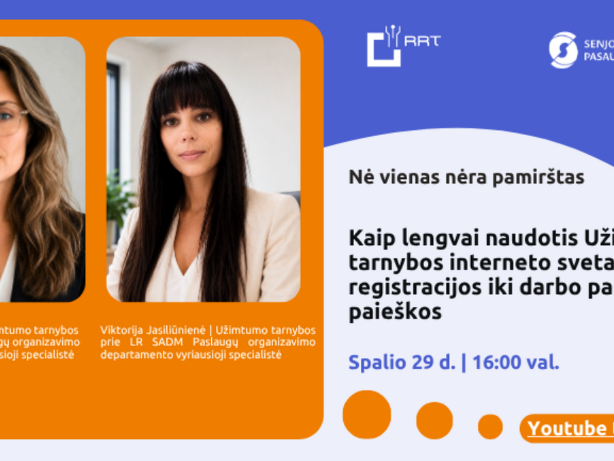 Projektas „Nė vienas nėra pamirštas“ ir vėl Jus kviečia į nuotolinę paskaitą!