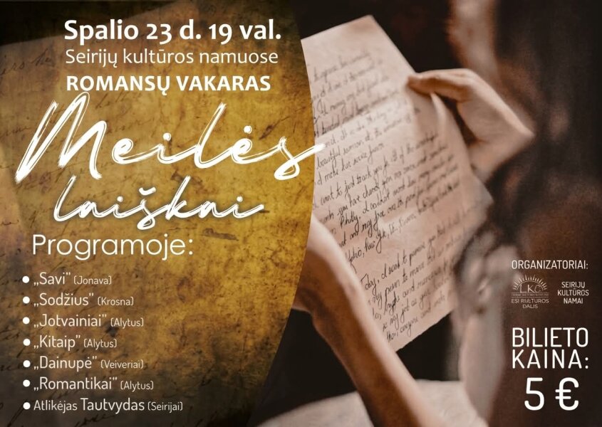 Romansų vakaras „Meilės laiškai“